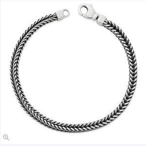 James Avery Square Foxtail Bracelet - Silver